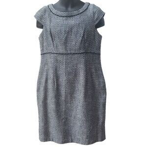 Karl Lagerfeld Paris Geometric Empire‎ Waist Dress Sz 10 Sleeveless Cocktail Mod